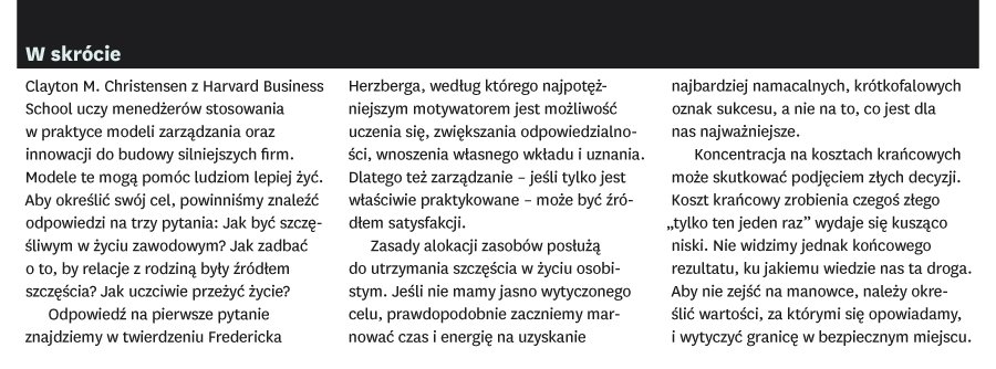 Jak zmierzysz swoje życie?